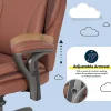 Serta® SmartLayers™ Everett Big & Tall Ergonomic Vegan Leather High-Back Executive Office Chair, Cognac/Dark Gray
