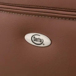 Serta® SmartLayers™ Everett Big & Tall Ergonomic Vegan Leather High-Back Executive Office Chair, Cognac/Dark Gray