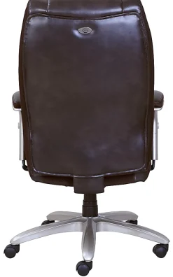 Serta® Smart Layers™ Jennings Big & Tall Ergonomic Bonded Leather High-Back Executive Office Chair, Brown