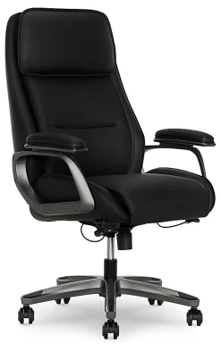Serta® SmartLayers™ Mosby Ergonomic Vegan Leather High-Back Executive Office Chair, Black/Dark Gray, BIFMA Compliant