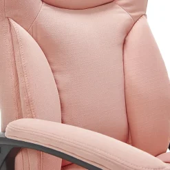 Serta® Style Hannah II High-Back Office Chair, Microfiber, Harvard Pink/Black