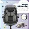 Serta® Works Bonded Leather/Mesh High-Back Office Chair, Opportunity Gray/Silver