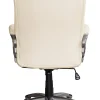 Serta® Works Ergonomic Bonded Leather High-Back Office Chair, American Beige/Silver