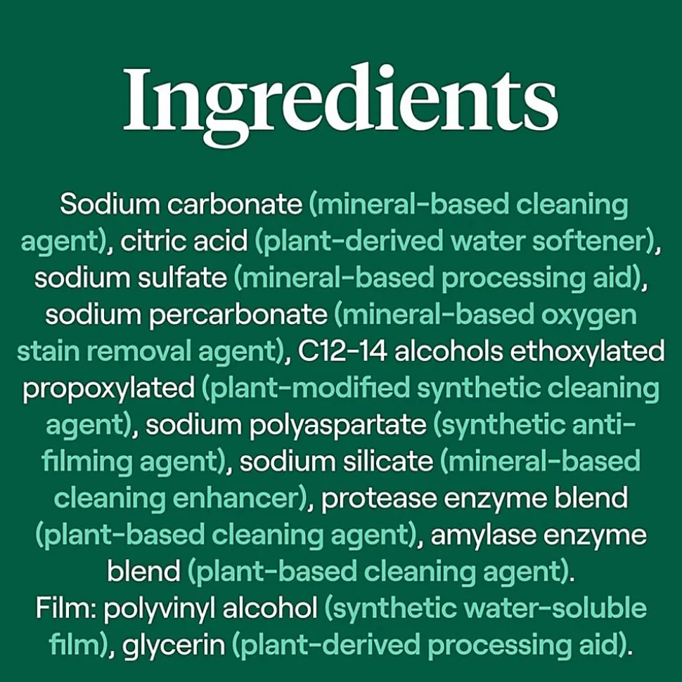 Seventh Generation Natural Dishwasher Detergent 45-Pack - For Dish - Free & Clear Scent - 20 / Pack