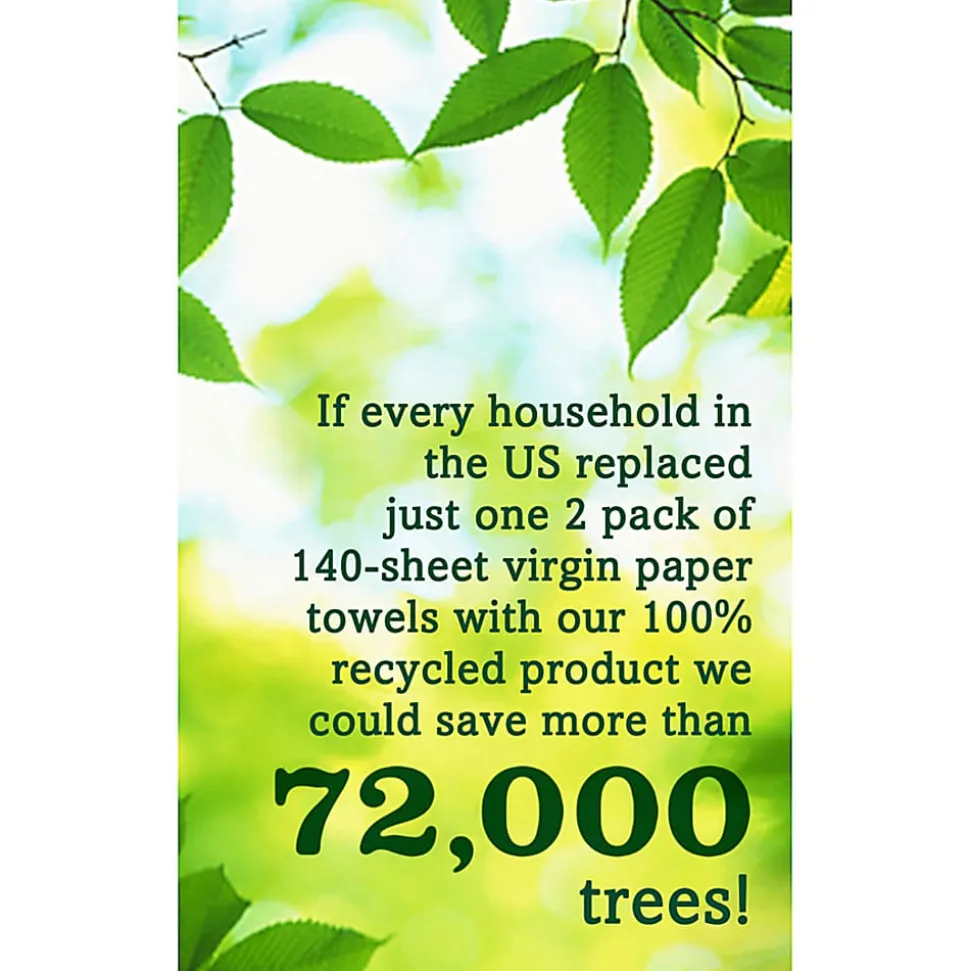Seventh Generation™ 2-Ply Paper Towels, 100% Recycled, 140 Sheets Per Roll, Pack Of 6 Rolls
