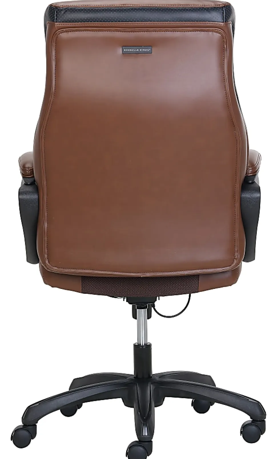 Shaquille O'Neal™ Amphion Ergonomic Bonded Leather High-Back Executive Office Chair, Brown/Black