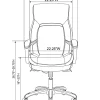 Shaquille O'Neal™ Amphion Ergonomic Bonded Leather High-Back Executive Office Chair, Black