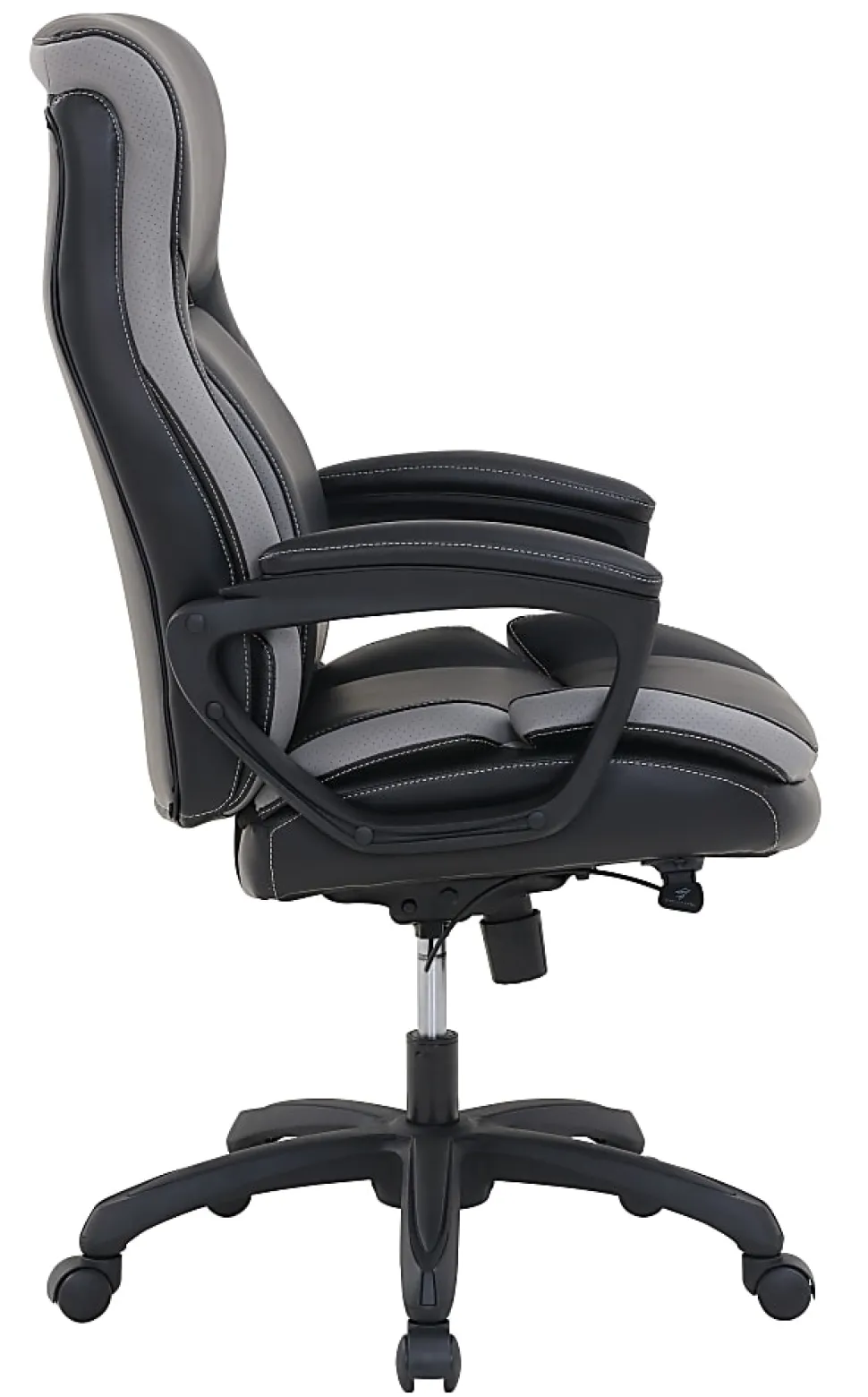 Shaquille O'Neal™ Amphion Ergonomic Bonded Leather High-Back Executive Office Chair, Black