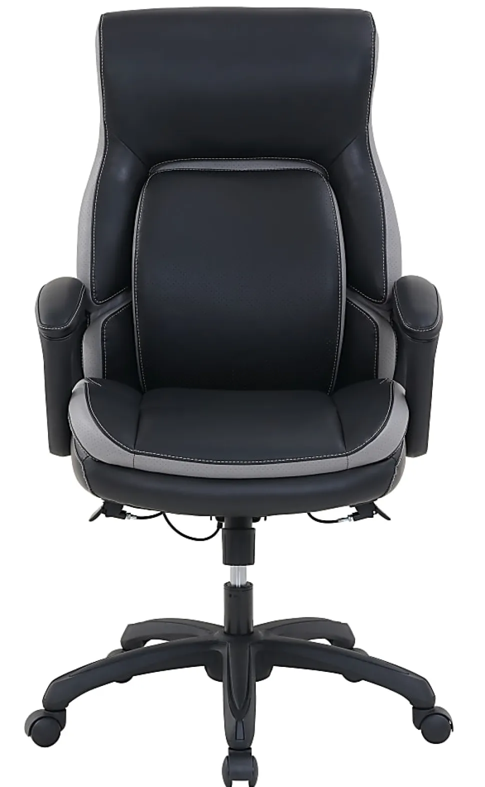 Shaquille O'Neal™ Amphion Ergonomic Bonded Leather High-Back Executive Office Chair, Black