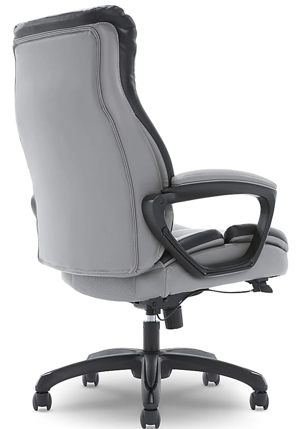 Shaquille O'Neal™ Amphion Ergonomic Bonded Leather High-Back Executive Office Chair, Gray