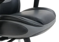 Shaquille O'Nealâ„¢ Nereus Ergonomic Bonded Leather High-Back Executive Office Chair, Black