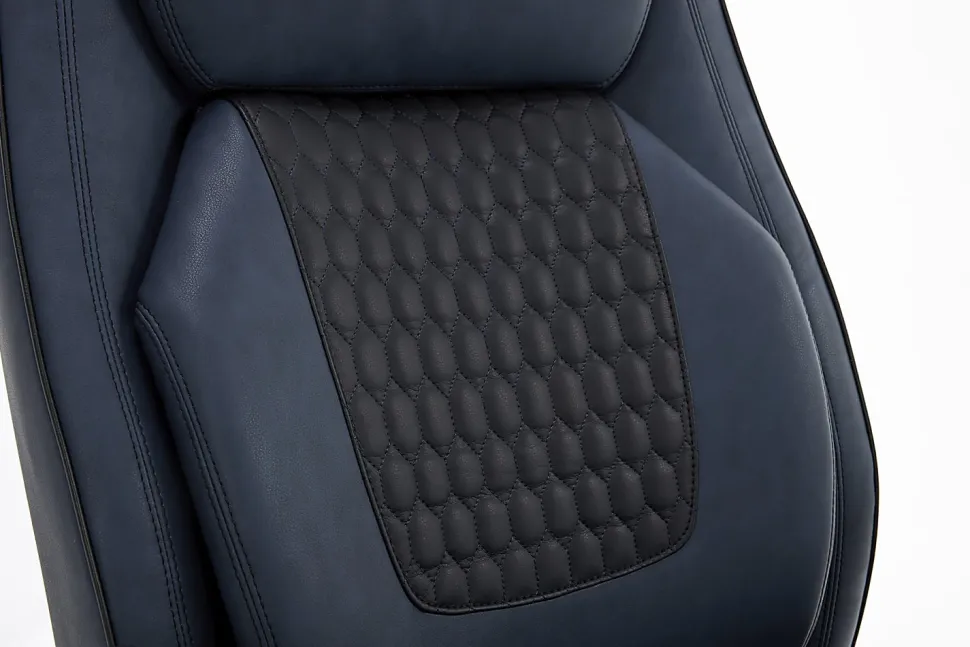 Shaquille O'Neal™ Nereus Ergonomic Bonded Leather High-Back Executive Office Chair, Navy