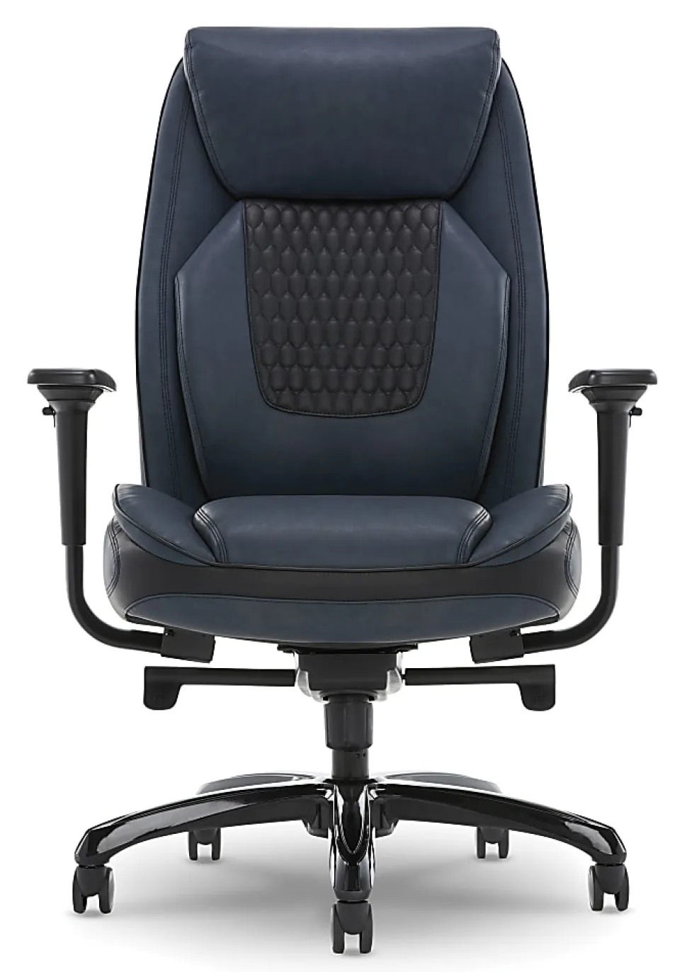 Shaquille O'Neal™ Nereus Ergonomic Bonded Leather High-Back Executive Office Chair, Navy