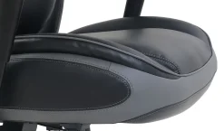 Shaquille O'Neal™ Nereus XXL Ergonomic Bonded Leather High-Back Executive Chair, Black