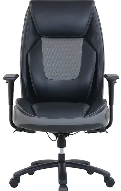 Shaquille O'Neal™ Nereus XXL Ergonomic Bonded Leather High-Back Executive Chair, Black