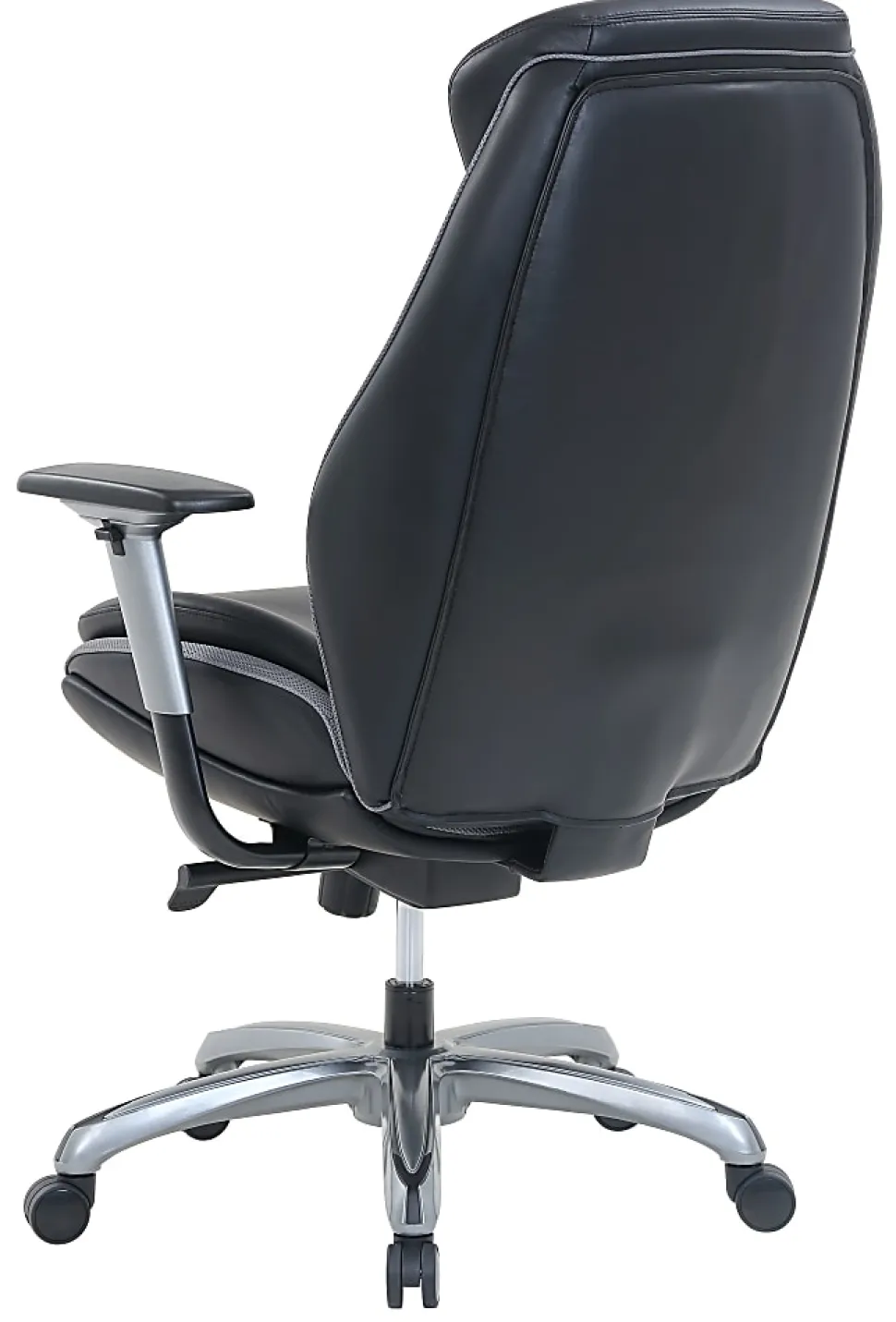 Shaquille O'Neal™ Zethus Ergonomic Bonded Leather High-Back Executive Office Chair, Black