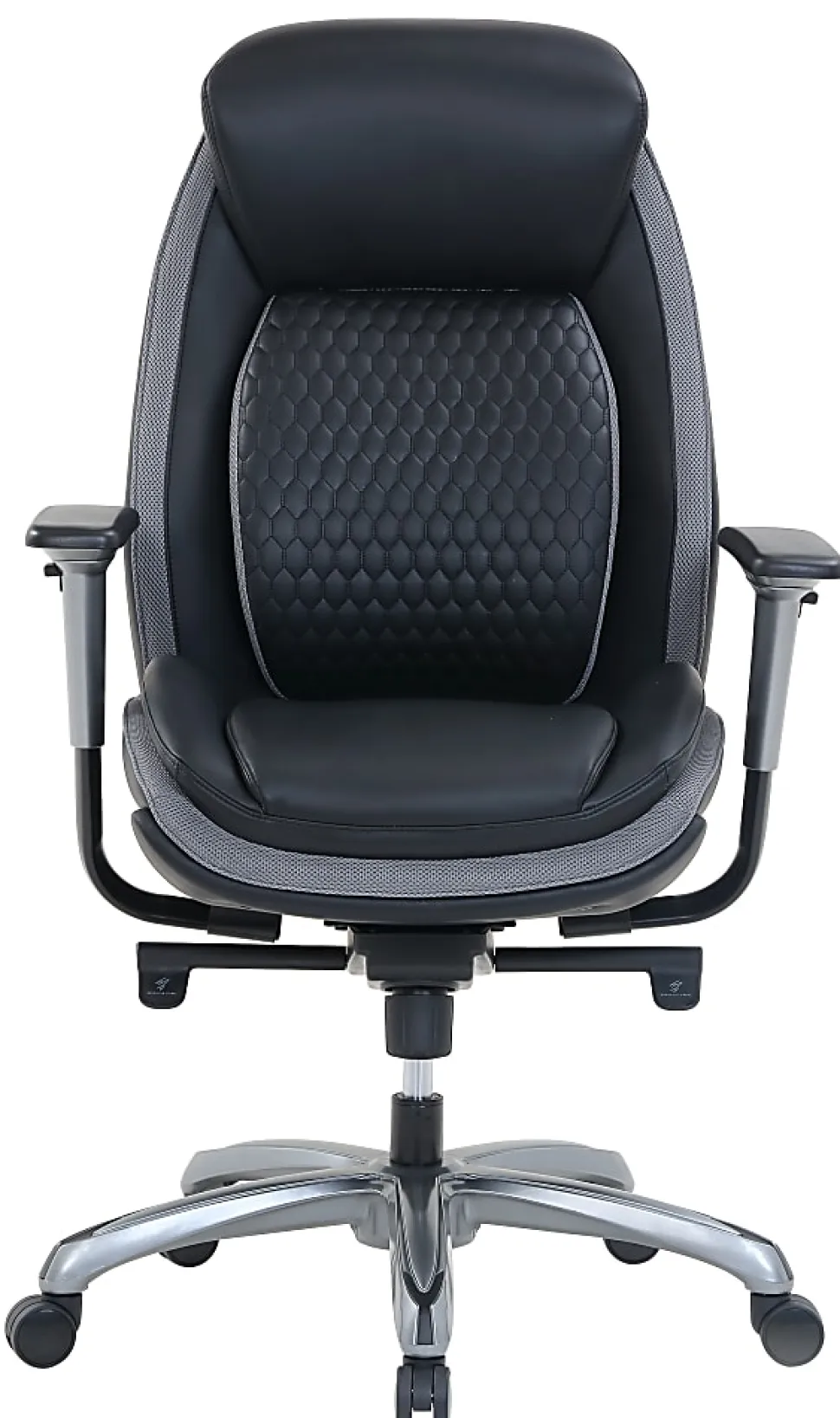Shaquille O'Neal™ Zethus Ergonomic Bonded Leather High-Back Executive Office Chair, Black