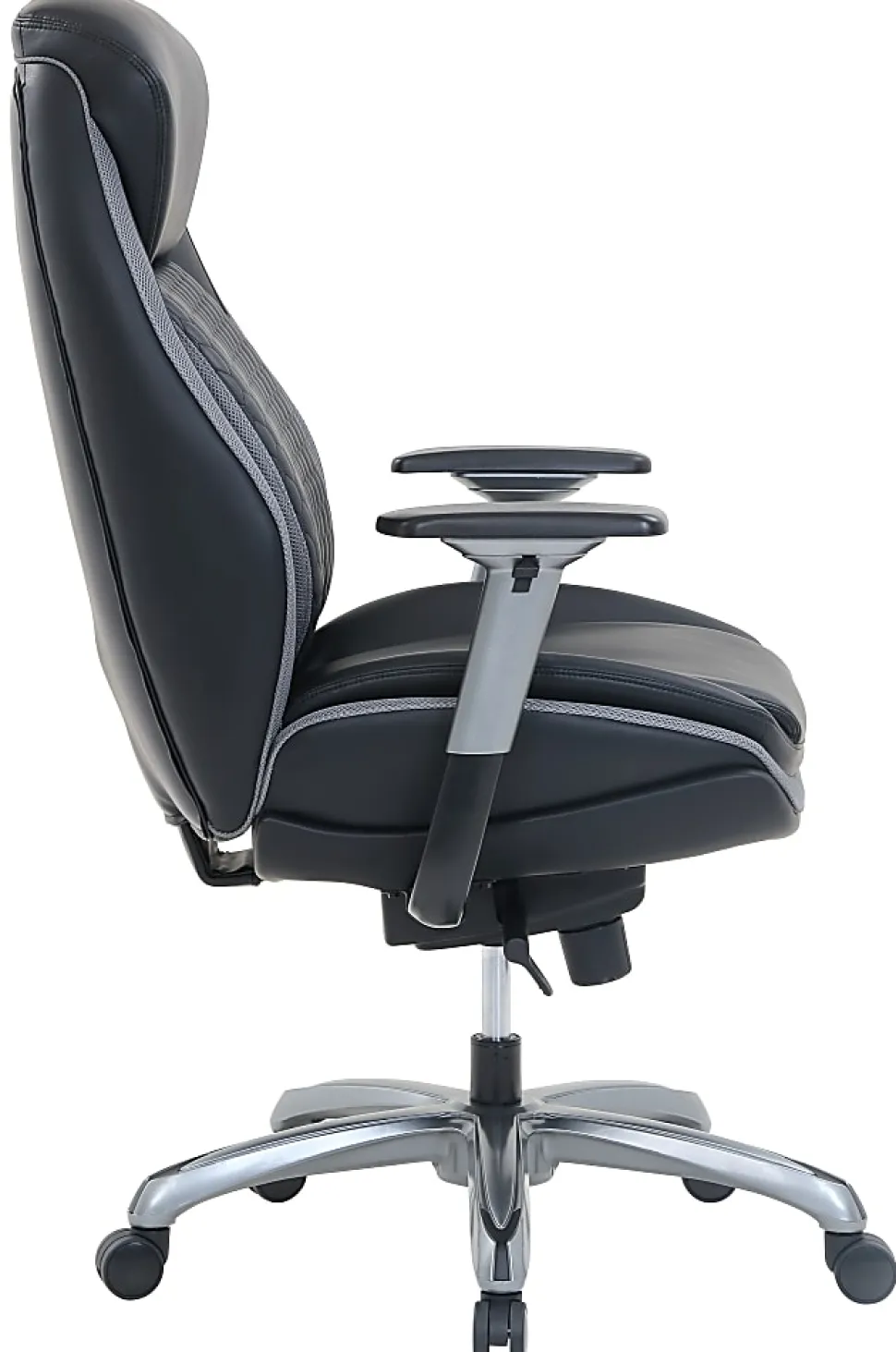 Shaquille O'Neal™ Zethus Ergonomic Bonded Leather High-Back Executive Office Chair, Black