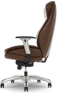 Shaquille O'Nealâ„¢ Zethus Ergonomic Bonded Leather High-Back Executive Office Chair, Brown