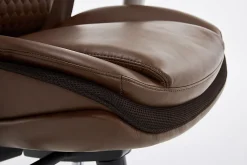 Shaquille O'Neal™ Zethus Ergonomic Bonded Leather High-Back Executive Office Chair, Brown