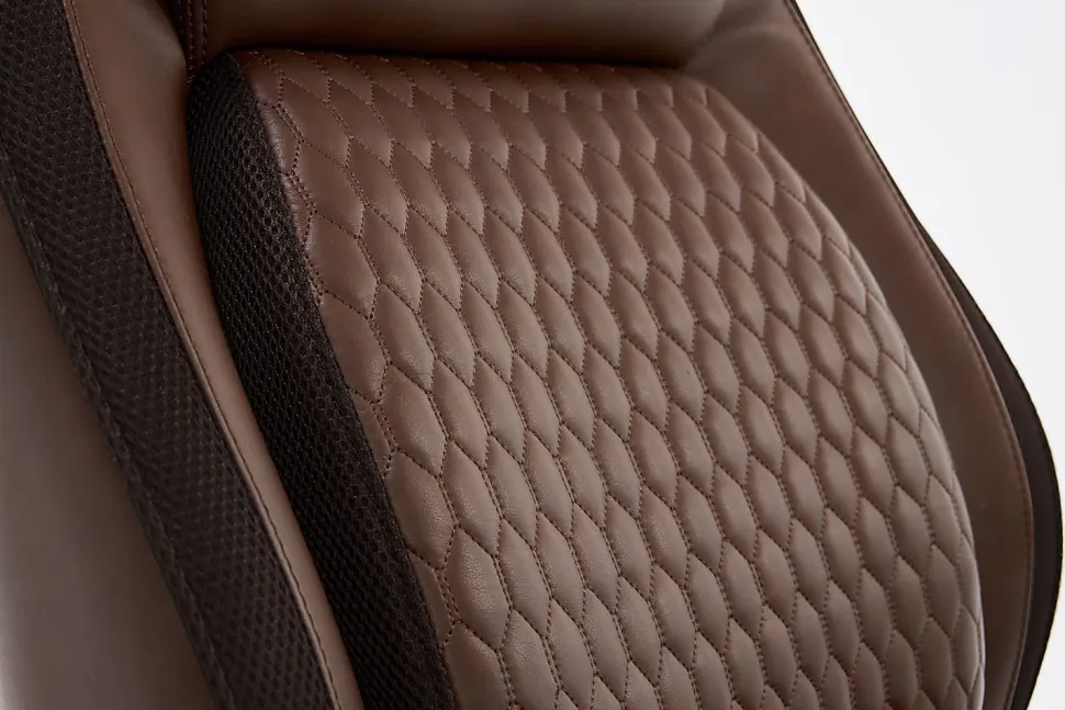 Shaquille O'Neal™ Zethus Ergonomic Bonded Leather High-Back Executive Office Chair, Brown