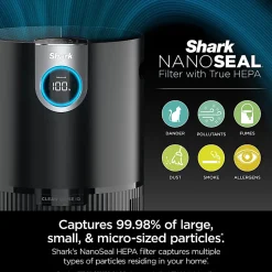 Shark Air Purifier MAX With True HEPA, 1200 Sq. Ft., Charcoal Gray, Total Qty 1