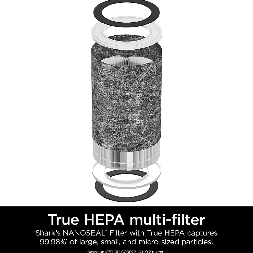 Shark Air Purifier MAX With True HEPA, 1200 Sq. Ft., Charcoal Gray, Total Qty 1