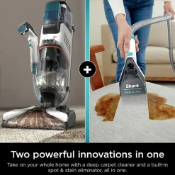 Shark CarpetXpert With Stainstriker Upright Deep Carpet Cleaner, Teal, Total Qty 1