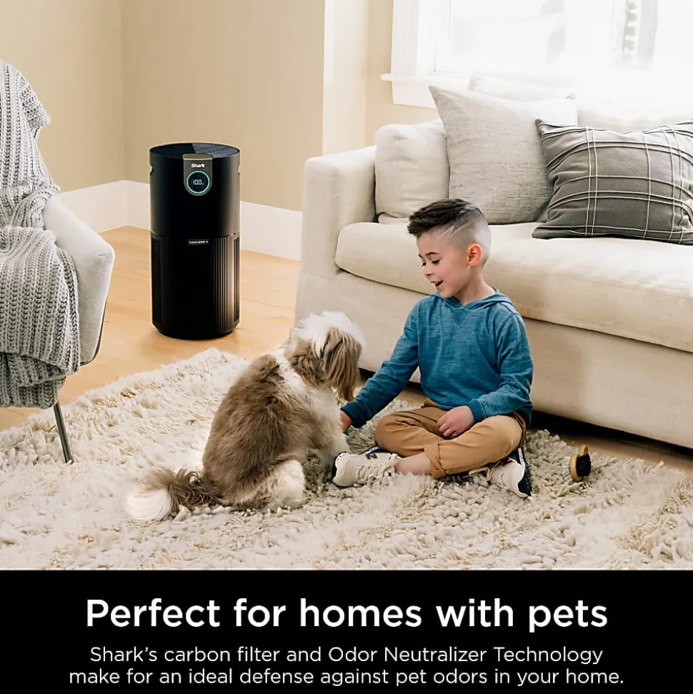 Shark Clean Sense Air Purifier MAX, 1,200 Sq. Ft., Black, Total Qty 1