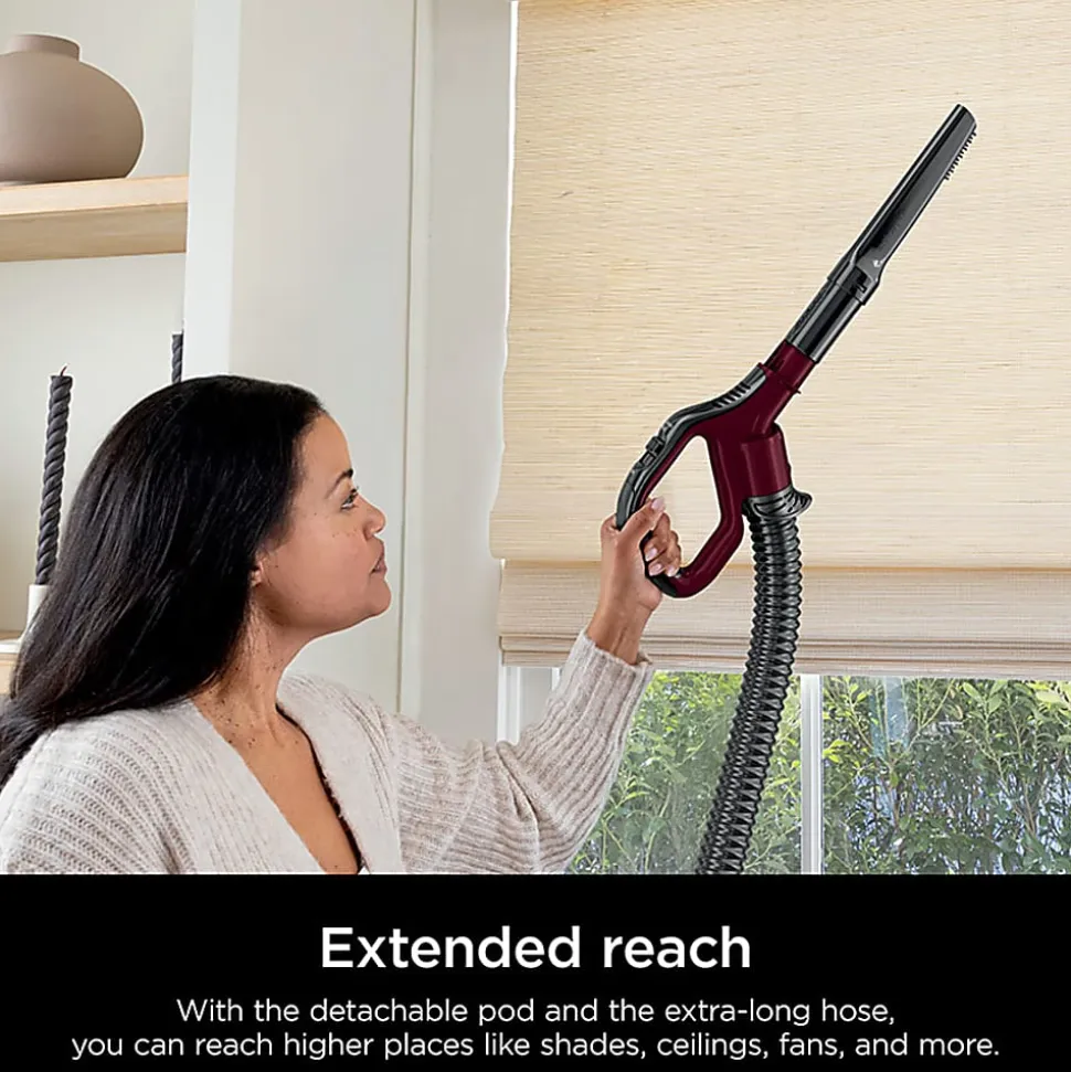 Shark Detect Lift-Away ADV Corded Upright Vacuum, With PowerFins Detect, Self-Cleaning Brushroll, And Odor Neutralizer Technology, Burgundy, LA492