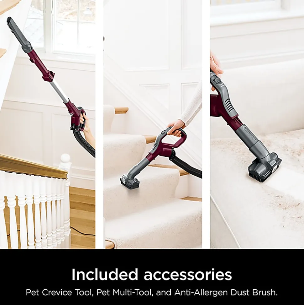 Shark Detect Lift-Away ADV Corded Upright Vacuum, With PowerFins Detect, Self-Cleaning Brushroll, And Odor Neutralizer Technology, Burgundy, LA492