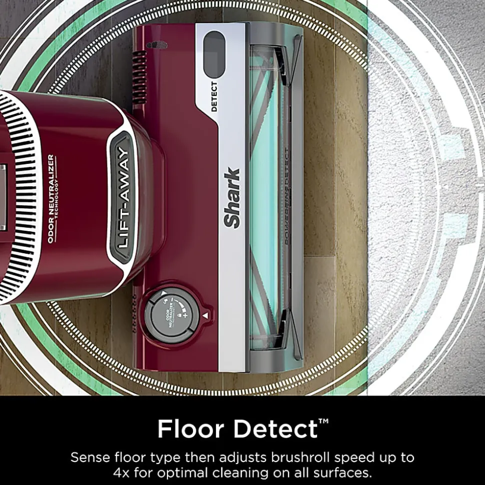 Shark Detect Lift-Away ADV Corded Upright Vacuum, With PowerFins Detect, Self-Cleaning Brushroll, And Odor Neutralizer Technology, Burgundy, LA492