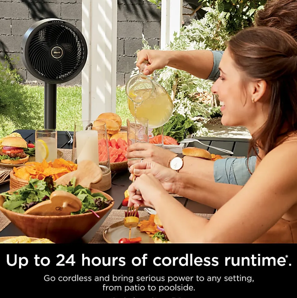 Shark FlexBreeze Outdoor & Indoor Fan With InstaCool Misting Attachment, Dark Gray, Total Qty 1