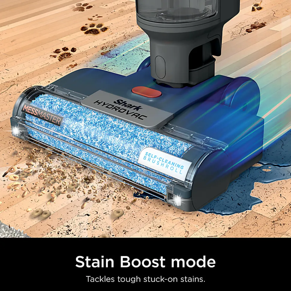 Shark HydroVac MessMaster Corded Heavy-Duty 3-in-1 Vacuum, Mop And Self-Cleaning System, Navy, Total Qty 1