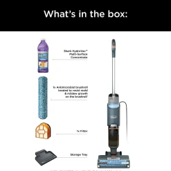 Shark HydroVac MessMaster Corded Heavy-Duty 3-in-1 Vacuum, Mop And Self-Cleaning System, Navy, Total Qty 1