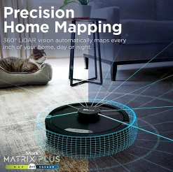 Shark Matrix Plus 2-in-1 Robot, Black, Total Qty 1