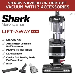 Shark Navigator Lift-Away ADV Upright Vacuum Cleaner, Black