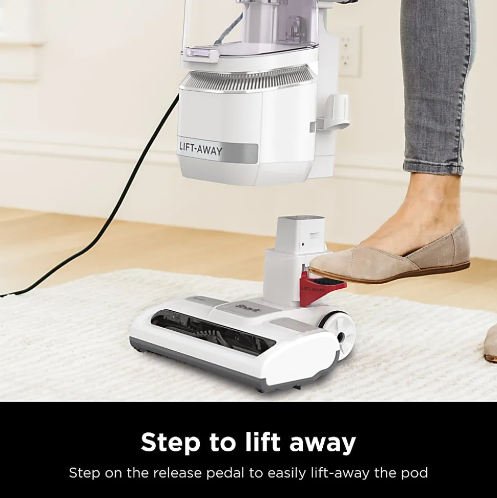 Shark Navigator Lift-Away Refresh Base Model Upright Vacuum, 0.38 Gallons, White, Total Quantity 1