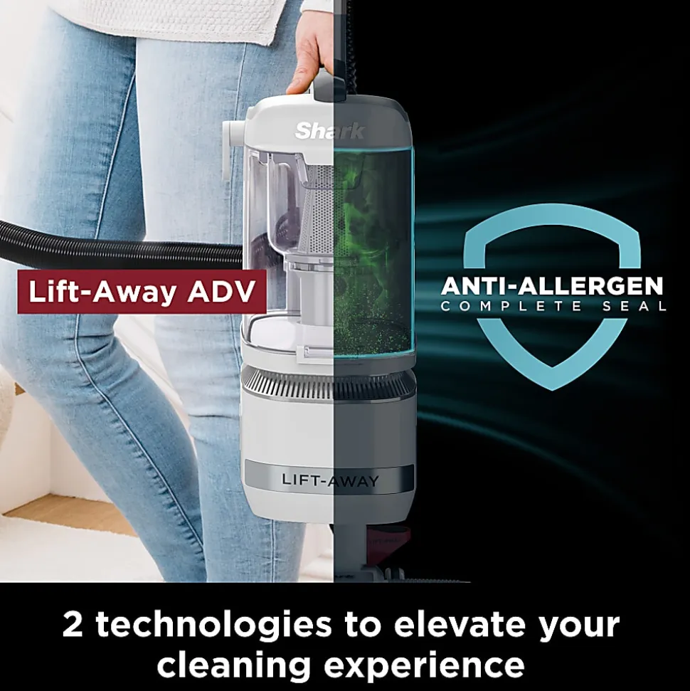 Shark Navigator Lift-Away Refresh Base Model Upright Vacuum, 0.38 Gallons, White, Total Quantity 1