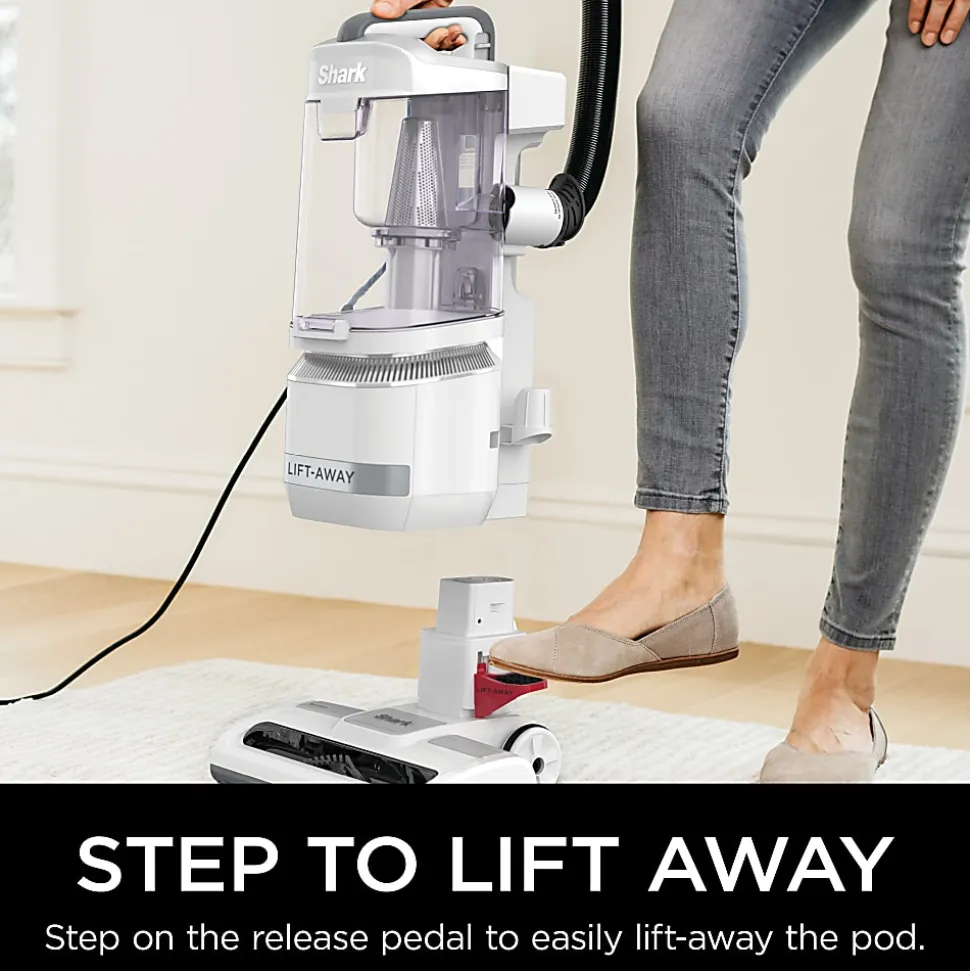 Shark Navigator Lift-Away Refresh Base Model Upright Vacuum, 0.38 Gallons, White, Total Quantity 1