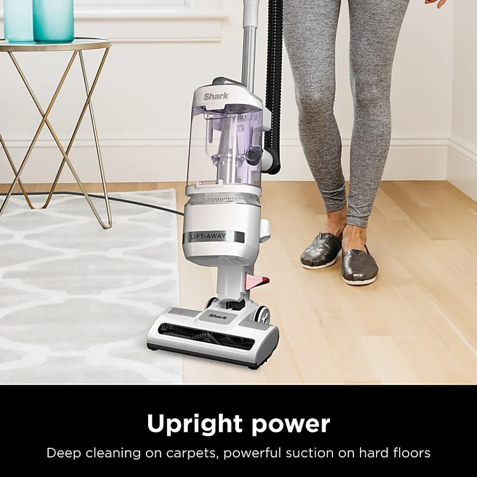 Shark Navigator Lift-Away Refresh Base Model Upright Vacuum, 0.38 Gallons, White, Total Quantity 1
