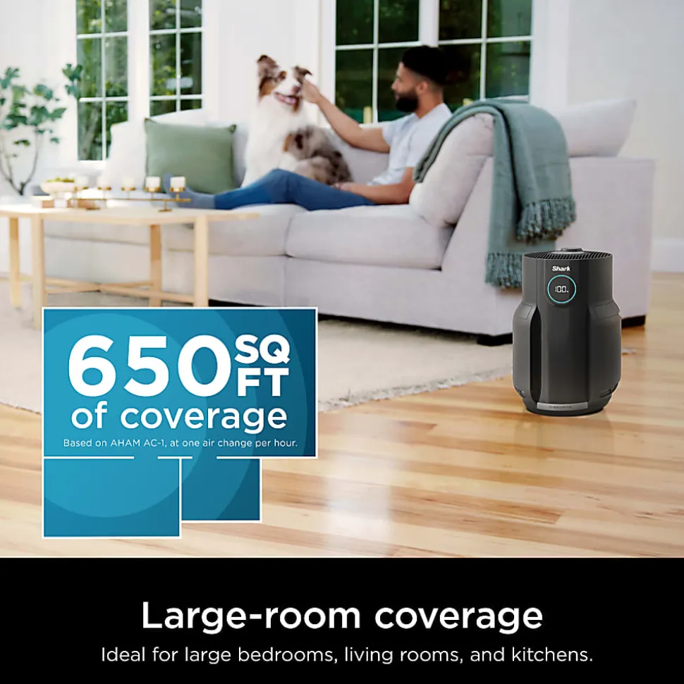 Shark Never Change Air Purifier MAX, 650 Sq. Ft., Charcoal Gray, Total Qty 1