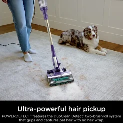 Shark POWERDETECT Corded Stick Vacuum, With DETECT Technology, Self-Cleaning Brushroll And Odor Neutralizer Technology, Eggplant, Total Quantity 1