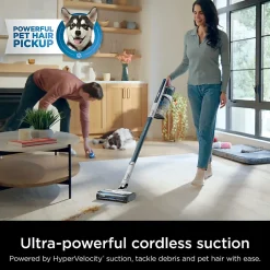 Shark PowerPro Pet Cordless Stick Vacuum, Blue/White, Total Qty 1