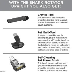 Shark Rotator Lift-Away ADV DuoClean Engage Upright Vacuum Cleaner With Self-Cleaning Brushroll, Gray