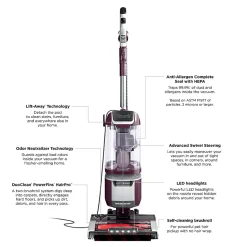 Shark Rotator Pet Lift-Away ADV Upright Vacuum, Wine Purple, Total Qty 1