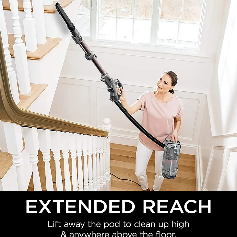 Shark Vertex DuoClean Engage Upright Vacuum With Powered Lift-Away And Self-Cleaning Brush Roll, Silver
