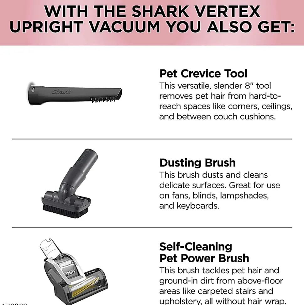 Shark Vertex DuoClean Engage Upright Vacuum With Powered Lift-Away And Self-Cleaning Brush Roll, Silver