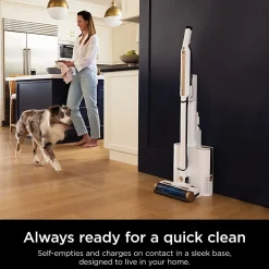 Shark Wandvac Cordless Self-Empty System Vacuum With HEPA, White, Total Qty 1