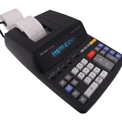 Sharp® EL-2196BL Printing Calculator, Black